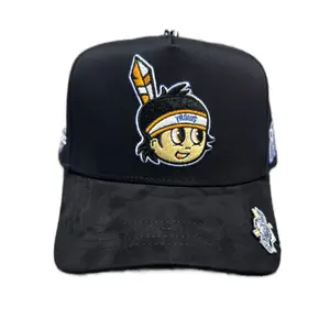 Hat CO Obregon Patches Black Yaqui Face