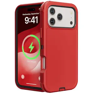 LensGuard for iPhone 17 16 15 14 13 Series Heavy Duty Protection Phone Case, [Military Grade Drop Protection][Heavy Duty Protection][Non-Slip][Shockproof] 2-Layer Durable  Phone Case