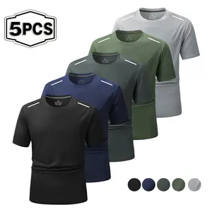 Summer new style short-sleeved T-shirt, fashionable sportswear for running and fitness, quick-dry short-sleeved shirt