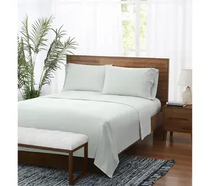 Brooklyn Loom Pinstripe King 4 Piece Sheet Set