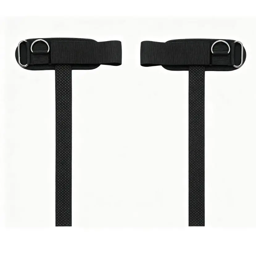 Unisex Adjustable Anti-Slip Cotton Lifting Straps (14.5 in) - Cushioned Wrist Cuff Protection, Silicone Bead Grip, Steel D-Ring for Gym Training, Deadlift & Strength Training, Grip Band, Arms, Fitness Training Band
