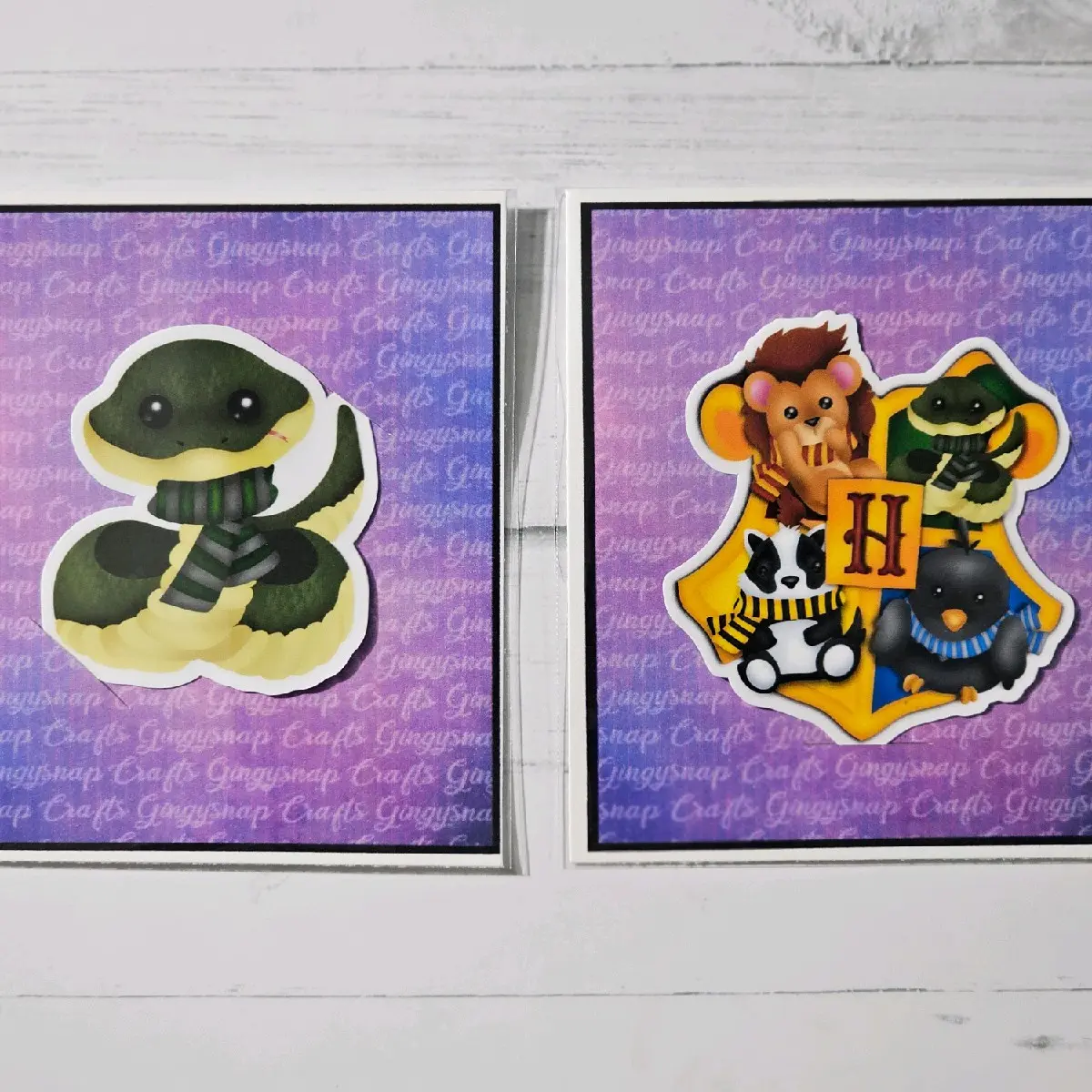 Chibi Slytherin House Stickers 2pk