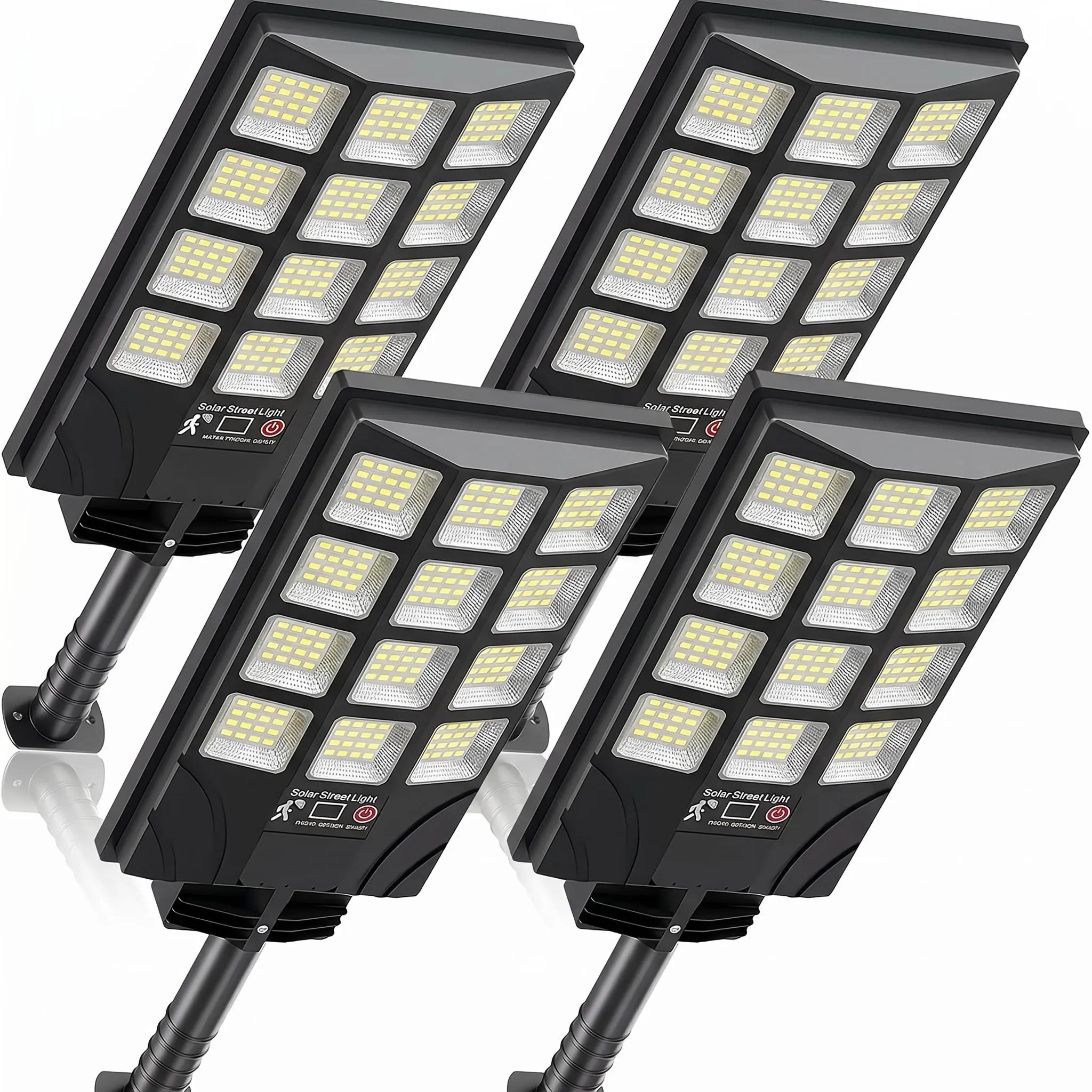 Solar-Powered PIR Motion Sensor Street Light - 3 Smart Dimmable Modes, Wireless, for Outdoor Lawn & Road Lighting, Solar Garden Light, Batteries