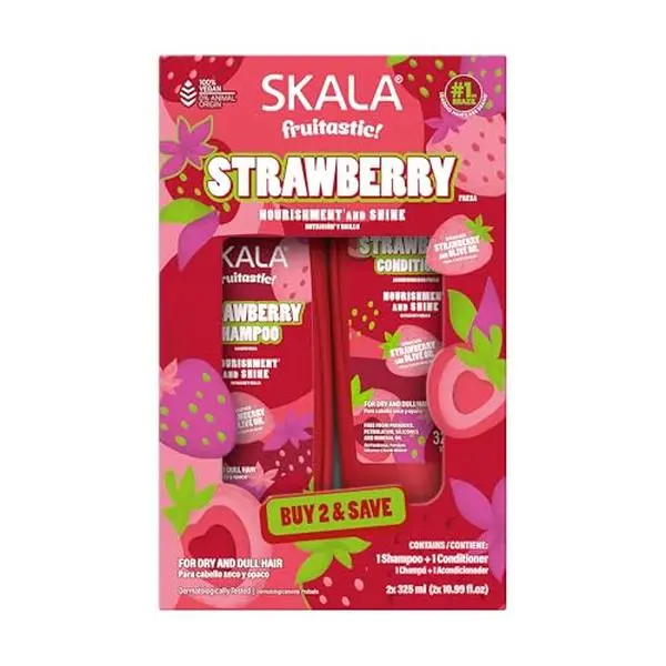SKALA Fruitastic Strawberry Shampoo & Conditioner Kit 10.99 Fl Oz Each