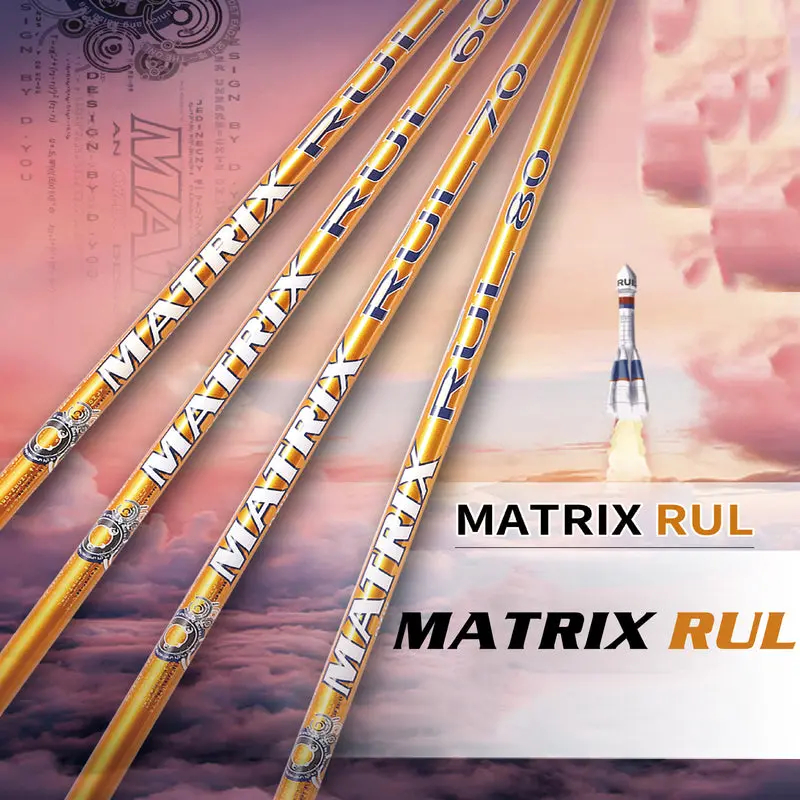MATRIX RUL Series High Strength Carbon Fiber Driver Shaft - Medium Flex, Medium Launch, Low Spin Profile, Uncut Raw, Yellow, Elasticity