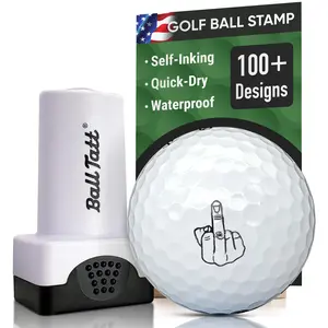 Ball Tatt - Golf Ball Stamp, Self-Inking Quick-Dry Golf Ball Marker, Reusable Marking Tool to Identify Golf Balls, Ideal Golfer Gift (Humor)