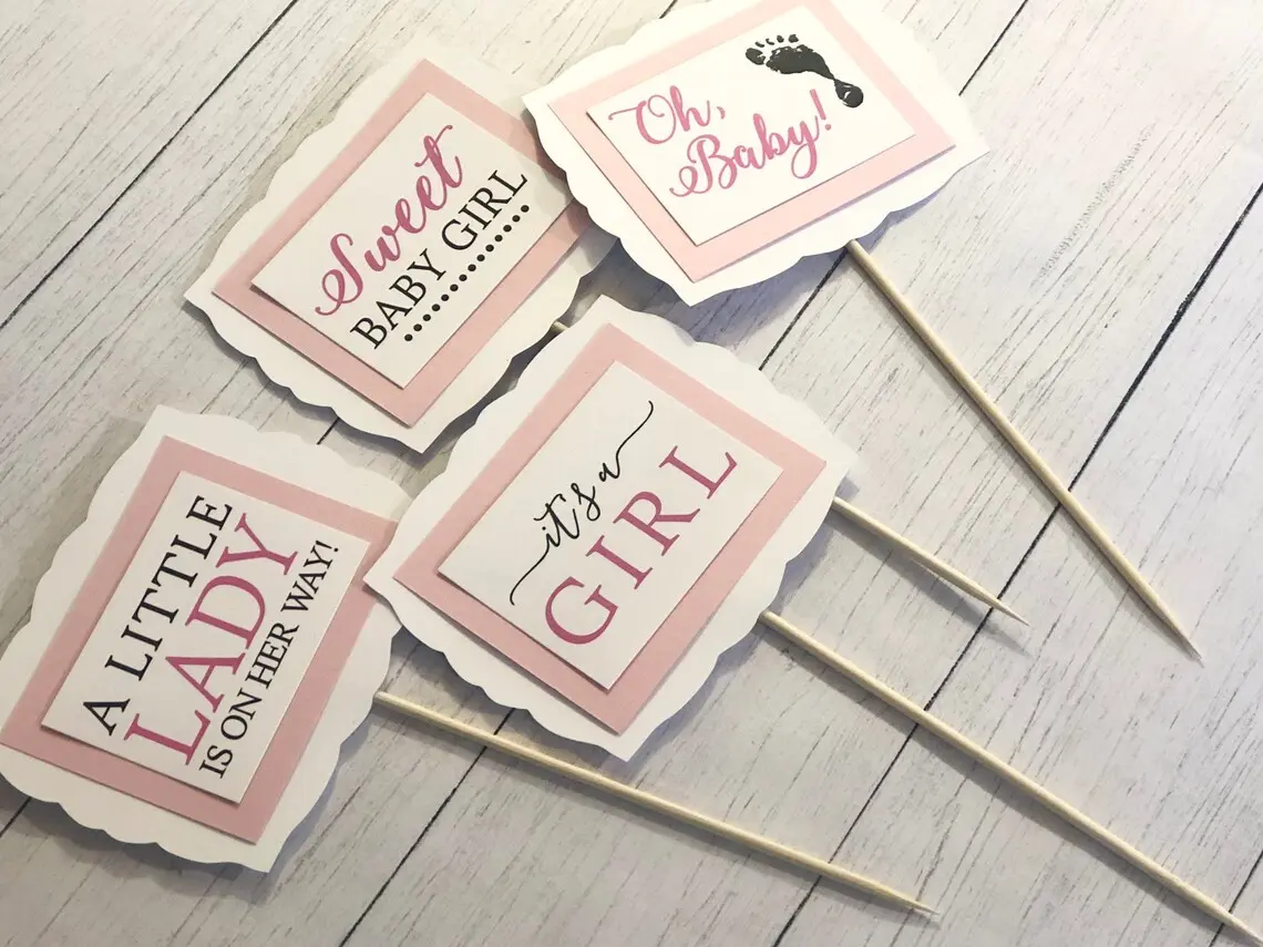 Baby Girl Baby Shower Decorations, Baby Shower Table Decor, Baby Shower Centerpieces