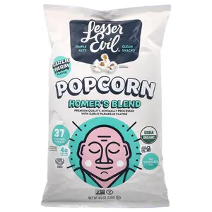LesserEvil Popcorn, Homer's Blend, Garlic Parm, 4.6 oz (130 g)
