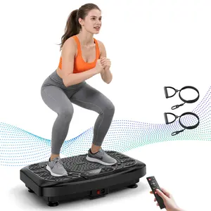 Taevno Vibration Plate Exercise Machine 450 LBS Capacity 199 Speed Levels & 7 Presets Resistance Bands for Home Gym Summervibes