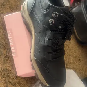 Men's New Fashion Mid-top Casual Shoes Lace-up Outdoor Hiking Leather Boots