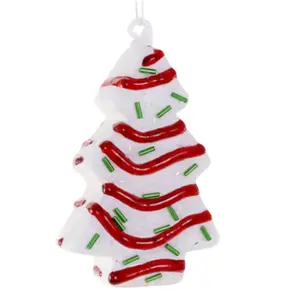 Festive Christmas Tree Cake Ornament