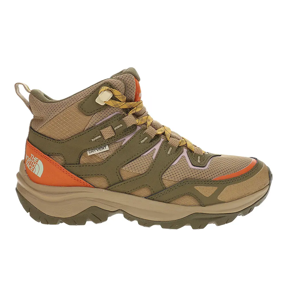 The North Face Womens Hedgehog 3 Mid Waterproof Hiking Casual Boots Ankle - Brown