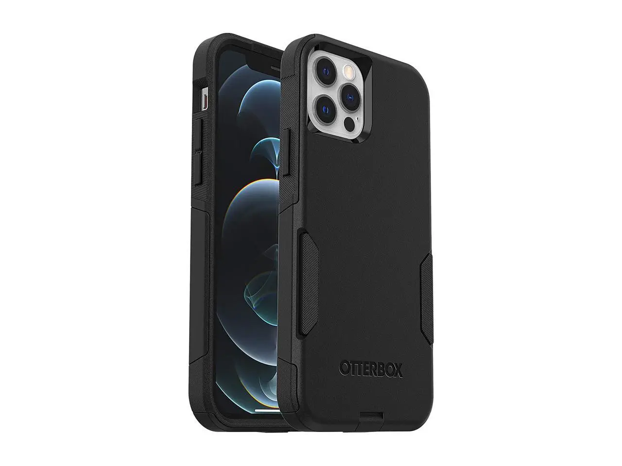 OtterBox Commuter Series Black Case for iPhone 12 and iPhone 12 Pro 77-65405 OtterBox Commuter Series Black Case for iPhone 12 and iPhone 12 Pro 77-65405