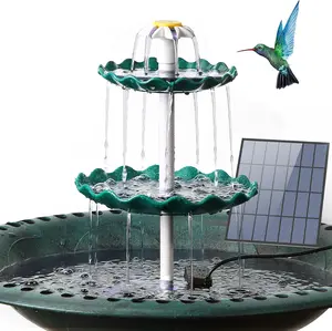 AISITIN 3.5w Solar Fountain Pump - 2025 3 Tiered DIY Bird Bath, Detachable for Garden/Fish Tank
