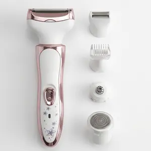 Bikini Trimmer for Women,Electric Shaver and Razor Rechargeable4-in-1Body and Facial Epilator,  PainlessTrimming of Pubic Hair, Face, Underarms and Legs, Waterproof. Christmas Gift New Year GiftShaving Grooming