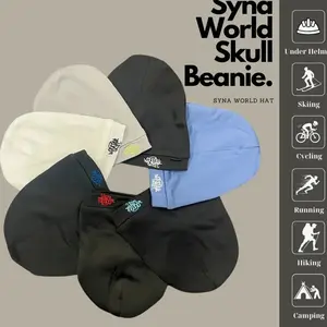 SynaWorld Skull Beanie 2025 New Knitting Syna Beanie Hat Men Women Paragraph Quality hat Y2k Warm Beanies Syna Running Cap