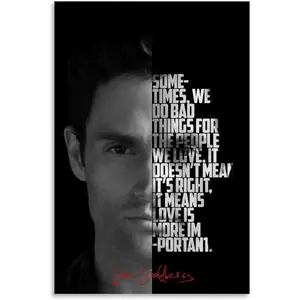 No Framed, Joe Goldberg Poster