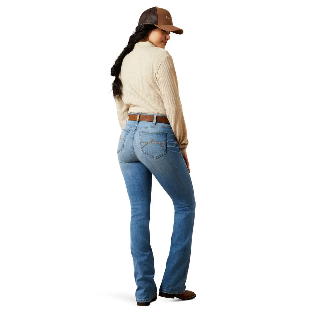 10065880 Ariat Women's Camellia High Rise Boot Cut Jean - Glendale