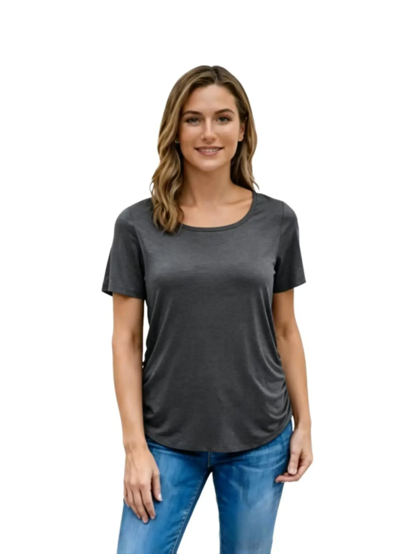 Short Sleeve Nursing Top for Pregnant Women, Solid Color Outdoor Home Wear, Comfortable Mom Nursing Shirt, Easy-To-Use Design, Maternity Clothing, Nursing Clothes, Casual Fit Maternity, Maternity Summer Clothes, Pregnancy Clothes