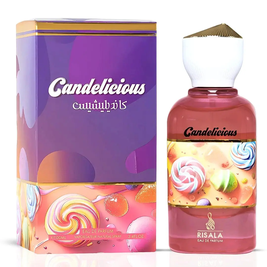 Candelicious Eau de Parfum Spray 100ml (3.4 oz) by Risala | A Dessert Fantasy in Fragrance Form