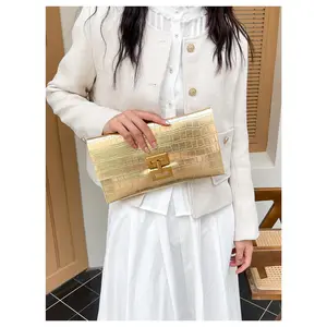 Clutch Evening Bags Trendy Envelope Handbags Metallic Purses Formal Wedding