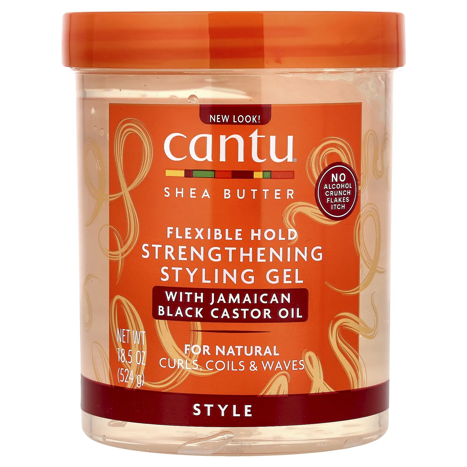 Cantu Shea Butter, Flexible Hold Strengthening Styling Gel, 18.5 oz (524 g)