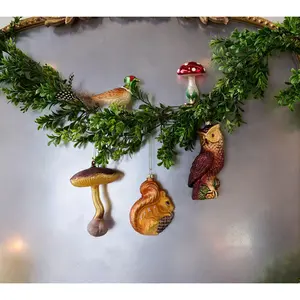 Home Reflections Woodland Ornaments with Gift Box