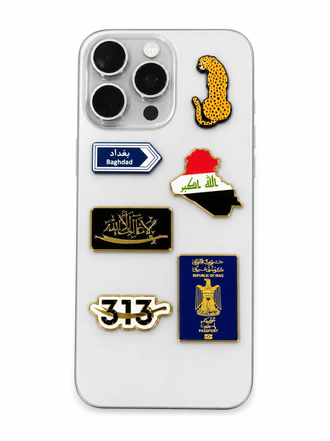 Phone Metal Stickers - Iraq Edition Phone Metal Stickers - Iraq Edition