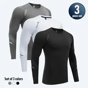 Men's Slim Shape Top Sports Fitness Long Sleeve, Slim Tight Top, Outdoorfun,Comfortable Moisture Wicking Corset, Quick Drying and Breathable Outdoor Casual Fitness Riding Soccer Basketball T-Shirt