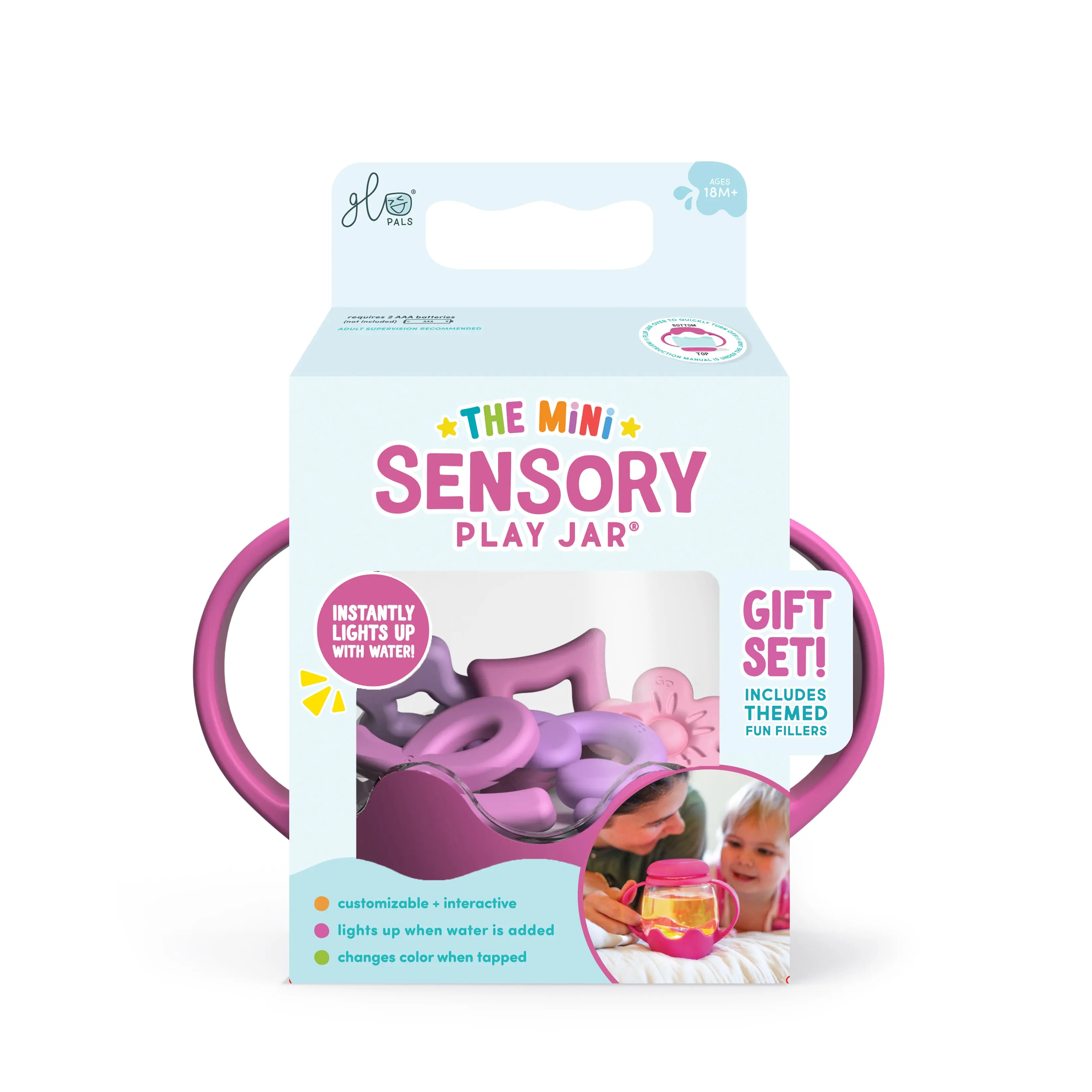 Glo Pals Sensory Play Jar Gift Sets | Mini & DIY Light-Up Sensory Jars