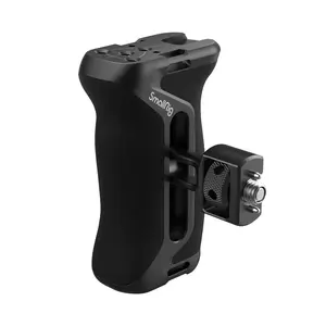 SmallRig Side Handle with (1/4" & 3/8") Two-in-One Locating Screw, Stretchable Mounting Point, Ergonomic Handgrip with 36mm Up / Down Adjustable, Left / Right Hand Universal - 4346