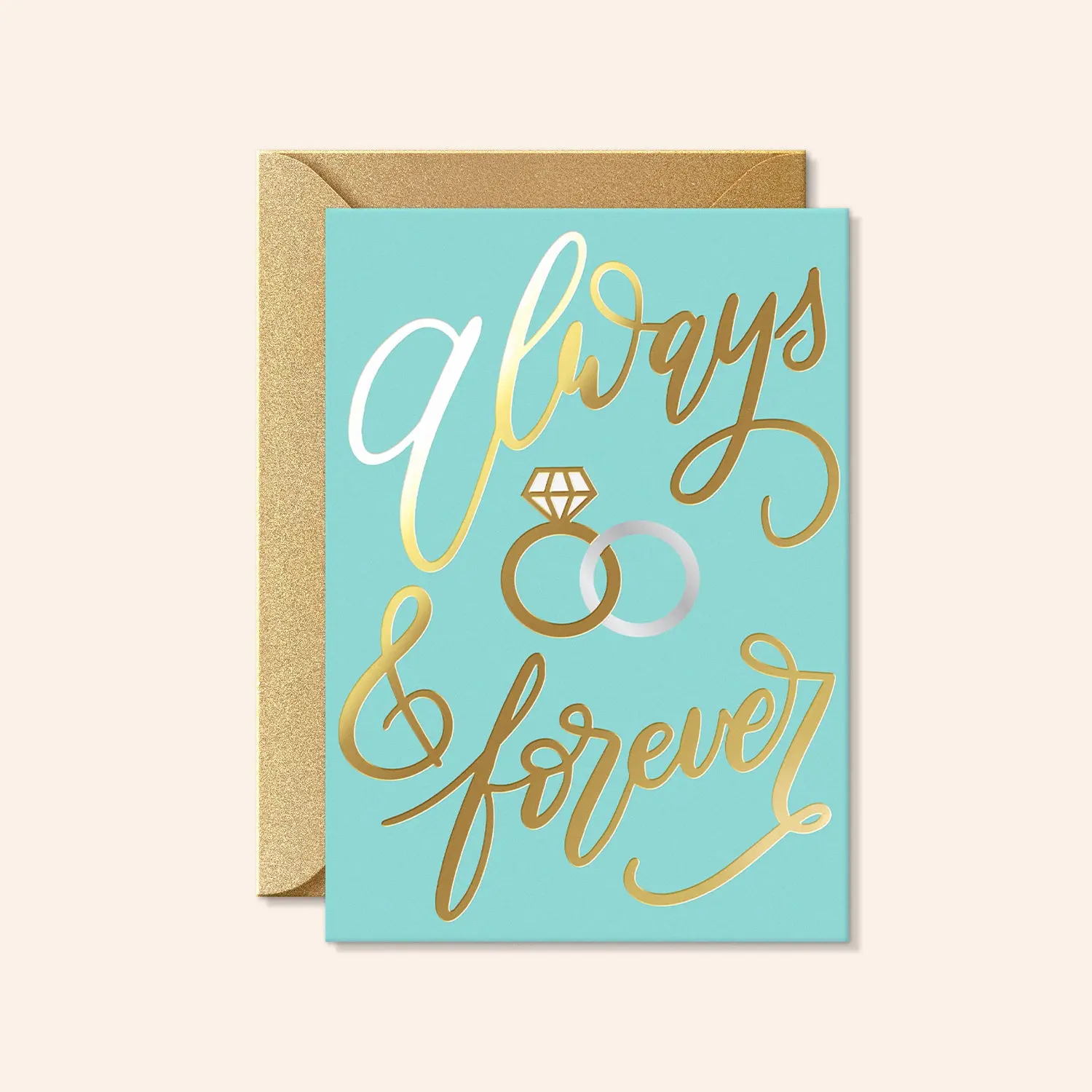 Always & Forever Engagement and Wedding Card