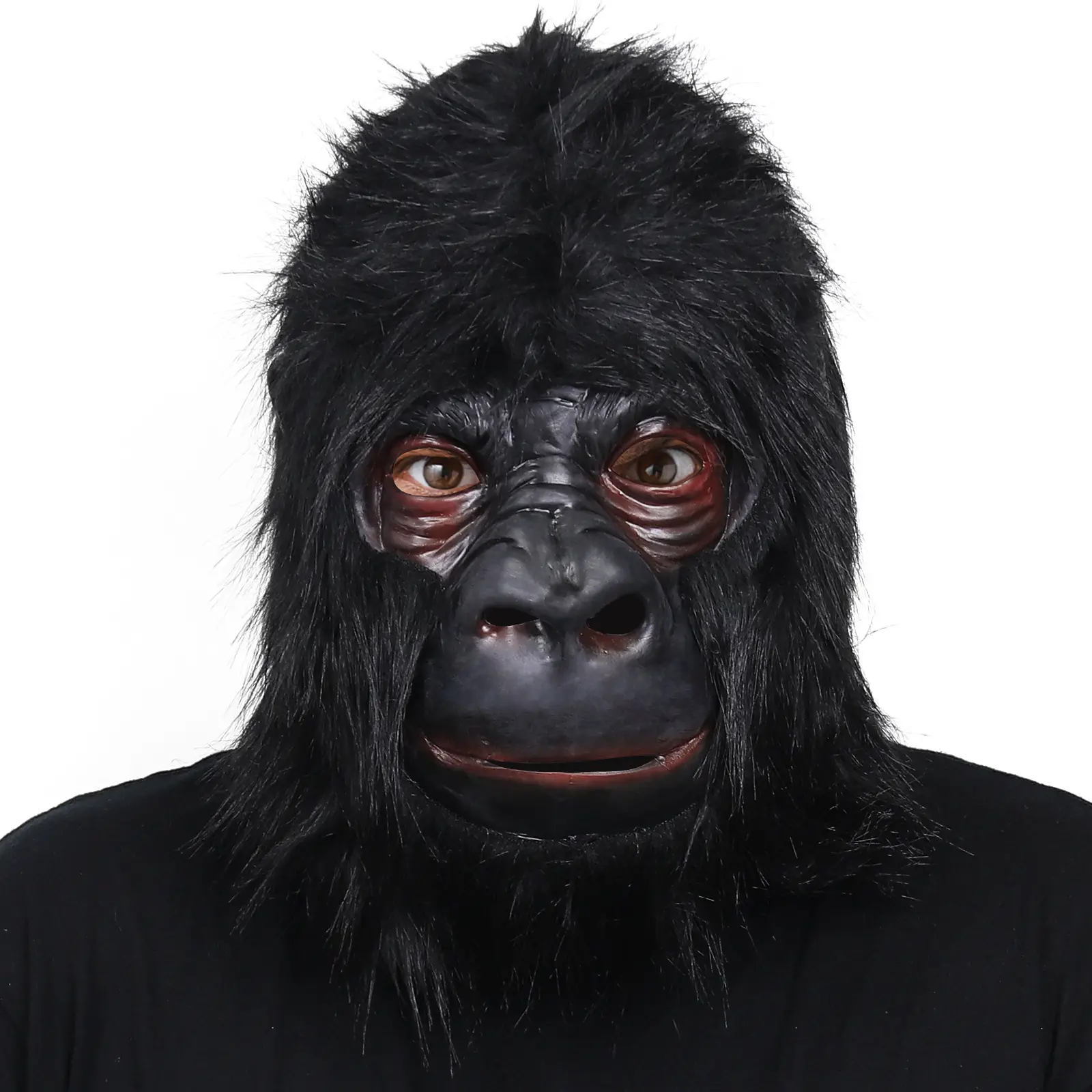 Gorilla Mask Soft Latex Realistic Funny Animal Headgear for Halloween Carnival Party
