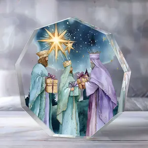 Acrylic Decoration Piece, Perfect Gift for Family & Friends, Ideal for Office Desk Decor, Christmas Halloween Fall Home Collection, Acrylic Plaque Decor