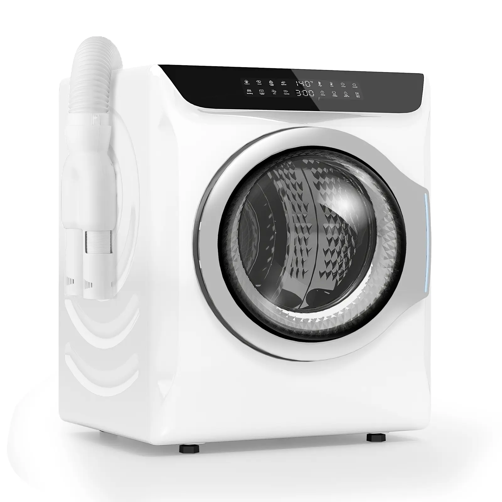 Auertech 2.8 CU. FT. Portable Electric Laundry Dryer-Stainless Steel Tub, Boot Dryer Function, 1400W, LED Control - for Apartment, Dorm mini seca dora