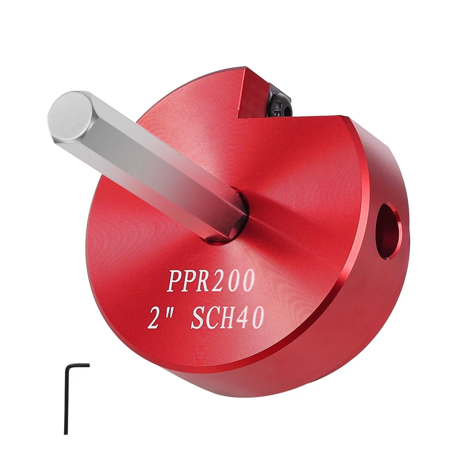 【Summerfinds】2-Inch Aluminum Alloy PVC Pipe Reamer Tool - Drill-Ready Reamer Head, Inside Pipe Cutter, Rust-Resist Use, Works on PVC ABS CPVC Fittings, Pool-Ready Tool for Swimming Pools, Bathrooms