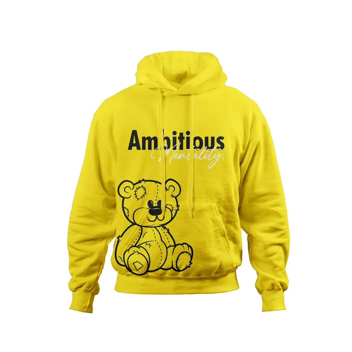 Yellow Satin Lined Hoodie