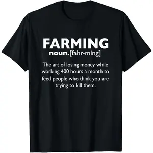 Farming Definition T-Shirt Noun Gift - Funny Farmer Gift T-Shirt,Made in USA