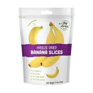 BIG GREEN Freeze Dried Banana Chips - Natural, Crispy, Healthy Snack, 20g Pack BIG GREEN Freeze Dried Banana Chips - Natural, Crispy, Healthy Snack, 20g Pack