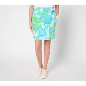 Belle by Kim Gravel Petite Preppy French Terry Skort