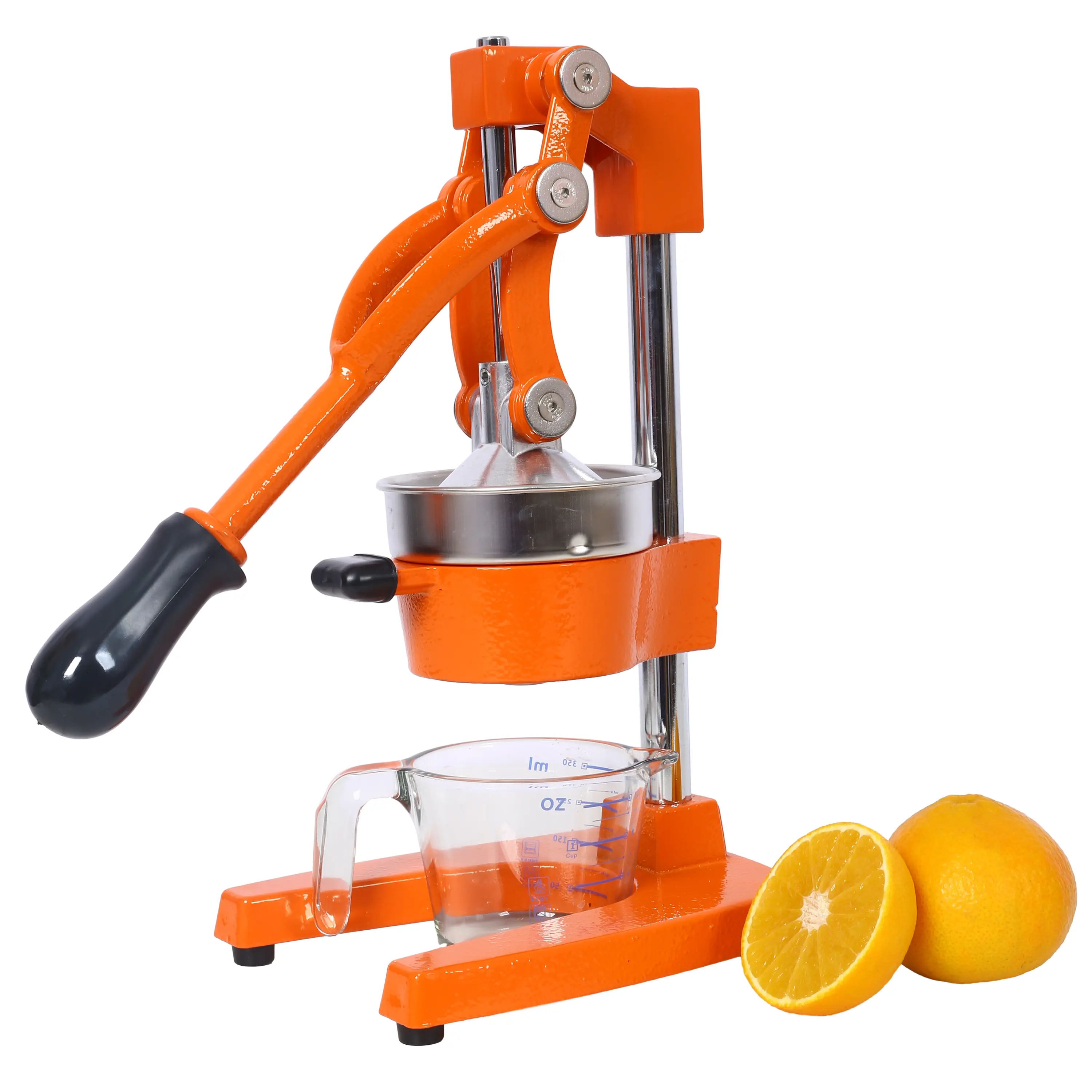 Extra-Large Manual Orange Juice Press Machine for High-Volume Fresh Juice Production - Cast Iron Construction, Ergonomic Handle, Commercial-Grade Durability