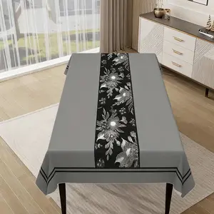 High end chair cover tablecloth set, fashionable and creative printed chair cover thickened household dining table cloth, easy to care for, reusable, beautiful, suitable for dining rooms, living rooms, kitchens, and home decoration, Chair Covers Set