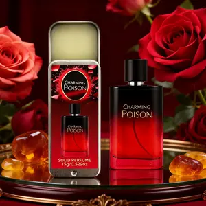 Charismatic Poison Perfume Balm, Solid Perfume, Body Perfume, Unisex, 15g, Alcohol-Free, Long-Lasting Oriental Floral Rose Scent, Fragrance enhancer, compact and portable, Ideal Gift for Special Occasions