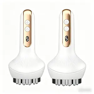 5-in-1 Smart Cupping & Gua Sha Therapy Set, Cordless Adjustable Electric Massager with 9 Intensity Levels, LED Red Light Vacuum Suction, Lightweight for Full Body Muscle Relaxation