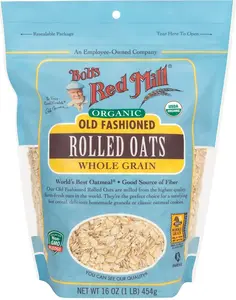 Organic Oats Rolled Regular, 16 Ounce