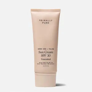 Primally Pure SPF Sunscreen - Made with Grass-Fed Tallow Beeswax & Mango Butter Primally Pure SPF Sunscreen - Made with Grass-Fed Tallow Beeswax & Mango Butter