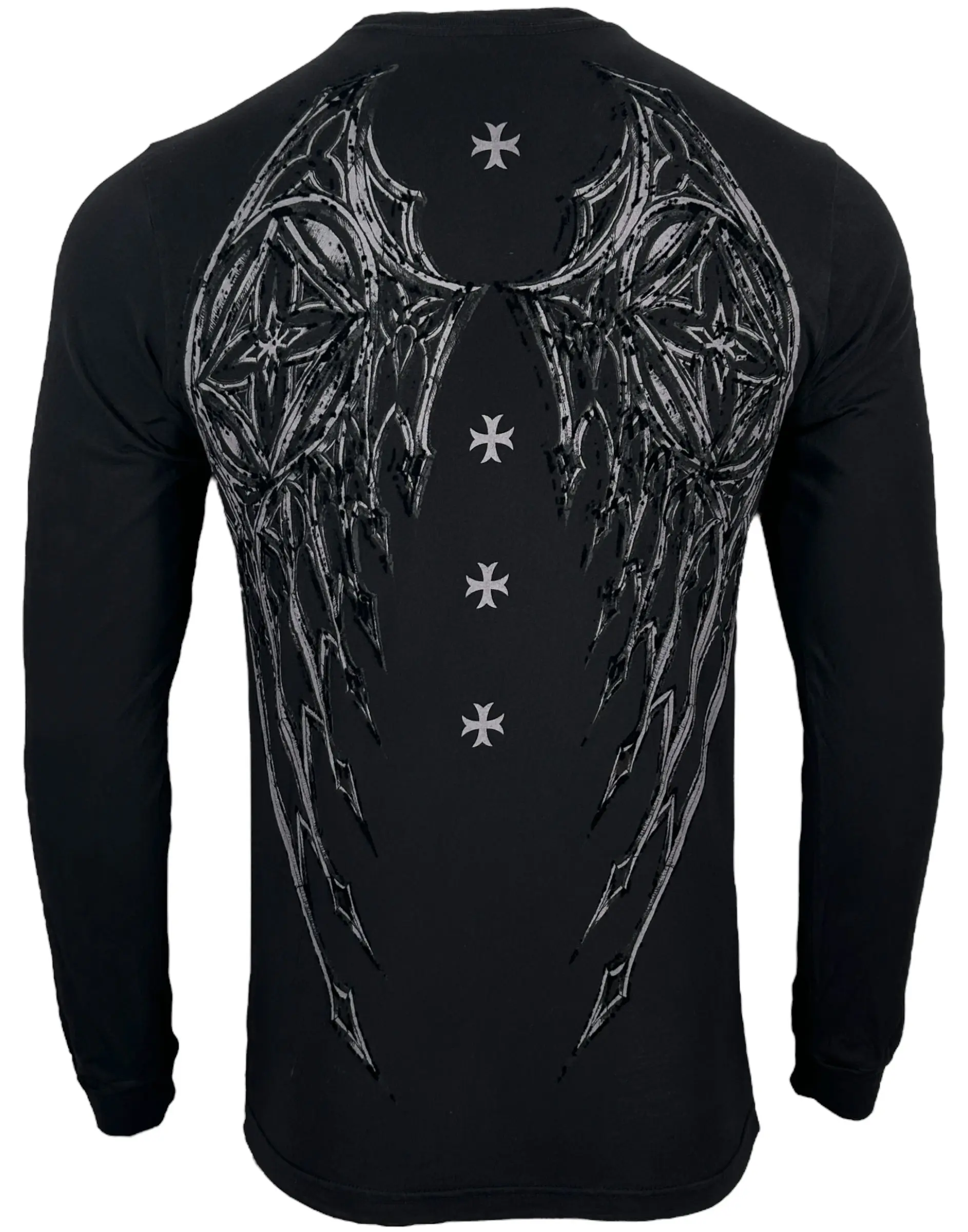 ARCHAIC Men's T-Shirt by Affliction, Stone Ranger Top with 90s Grunge Graphic, Casual Streetwear Crew Neck - Printed in USA, Cotton, Crew Neck Shirt