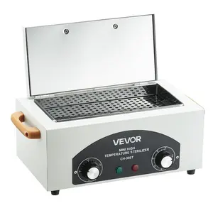 summervibes Multifunction 2L High-Temperature Autoclave Machine, 300W Dry Heat Cabinet with Adjustable Temperature & Time, Toothbrush Sterilizer Cleaning Tool for Labs, Nail Salons