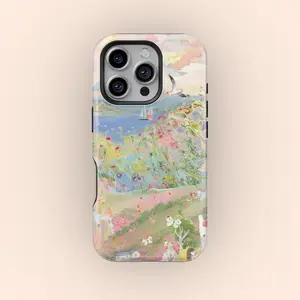 Dreamy Pastoral Collage Premium Film 2 in 1 Phone Case - Durable, Shock Absorbing and Stylish Protection - Compatible with iPhone 16, 15, 14, 13, 12, 11, Plus, Pro, Pro Max, Perfect birthday gift for friends. Protective Local
