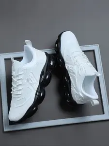 High-Quality Men's Casual Shoes, Comfortable Sporty Outdoor Shoes, Air Cushion Sole, PU Leather, Medium Width, All Seasons